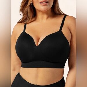 🆕 SHAPERMINT Truekind® Supportive Comfort Wireless Shaping Bra in Black